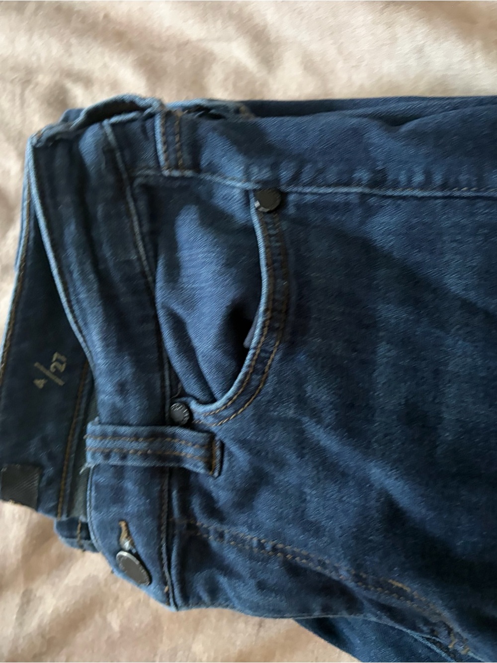 Women’s Skinny Jeans - Deep Blue Stretch Denim